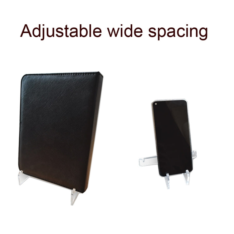 2 PCS Acrylic Bookshelf Transparent Book Display Stand Magazine Picture Frame Stand