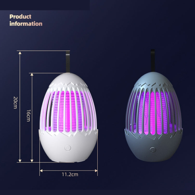 L01 Portable Electric Shock Mosquito Killer Lamp Home Outdoor Photocatalyst Fly Killer(Gray)
