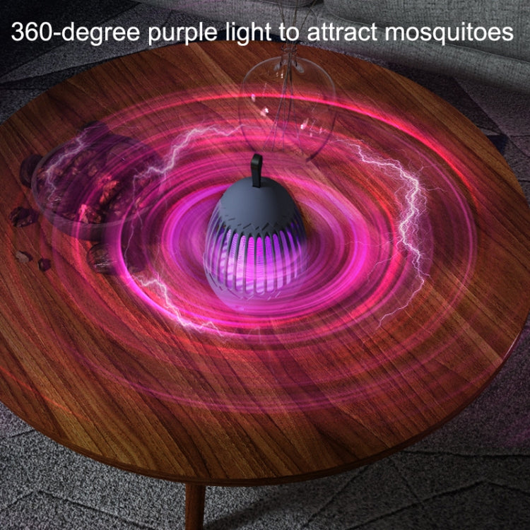 L01 Portable Electric Shock Mosquito Killer Lamp Home Outdoor Photocatalyst Fly Killer(Gray)