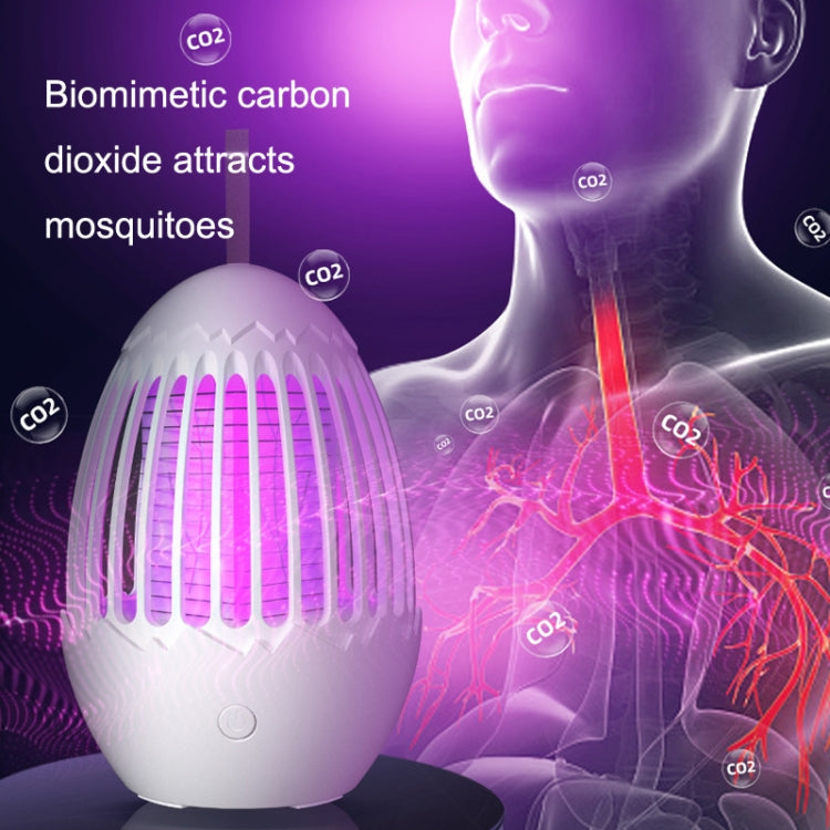L01 Portable Electric Shock Mosquito Killer Lamp Home Outdoor Photocatalyst Fly Killer(Gray)