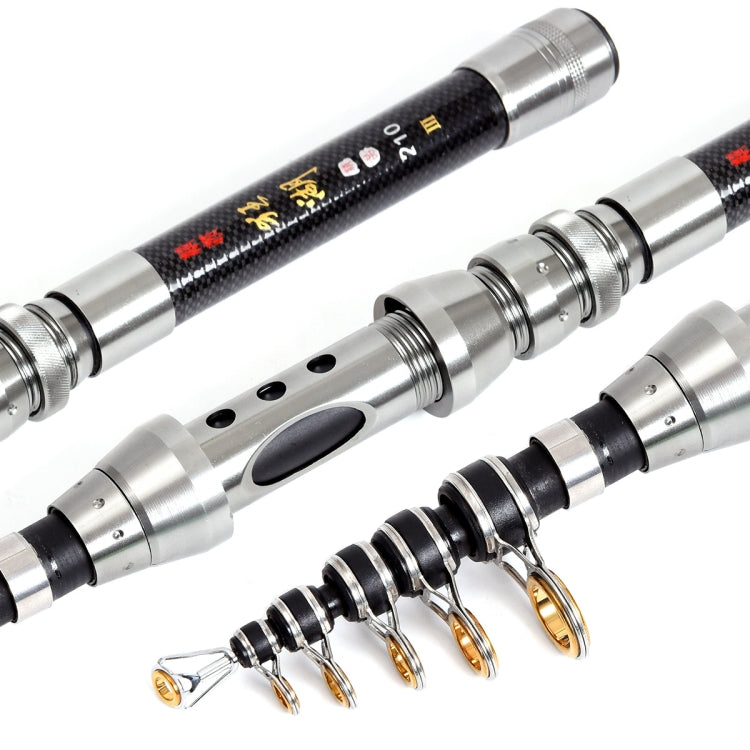 LEO 27593 Carbon Mini Fishing Rod Shrink Handle Throwing Poles, Length: 1.8m - free shipping - PMC Jewellery - Order now!