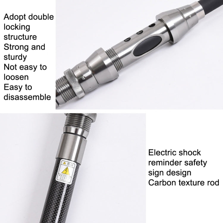 LEO 27593 Carbon Mini Fishing Rod Shrink Handle Throwing Poles, Length: 1.8m - free shipping - PMC Jewellery - Order now!