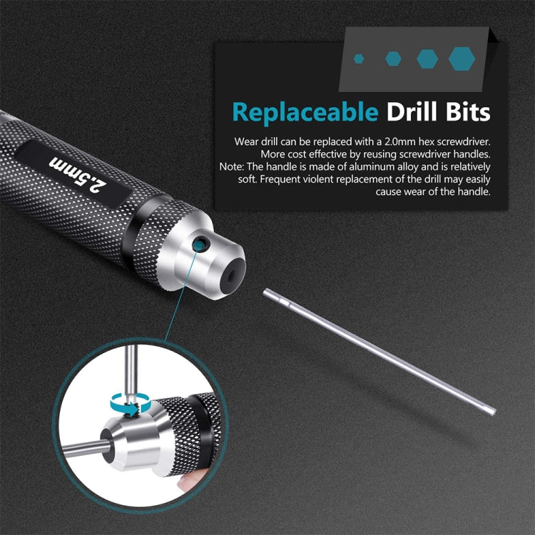 BRDRC 4 In 1 Drone Repair And Disassembly Tool Inner Hexagonal T6/T9 Screwdriver(Black) - Tools by BRDRC | Online Shopping South Africa | PMC Jewellery | Buy Now Pay Later Mobicred
