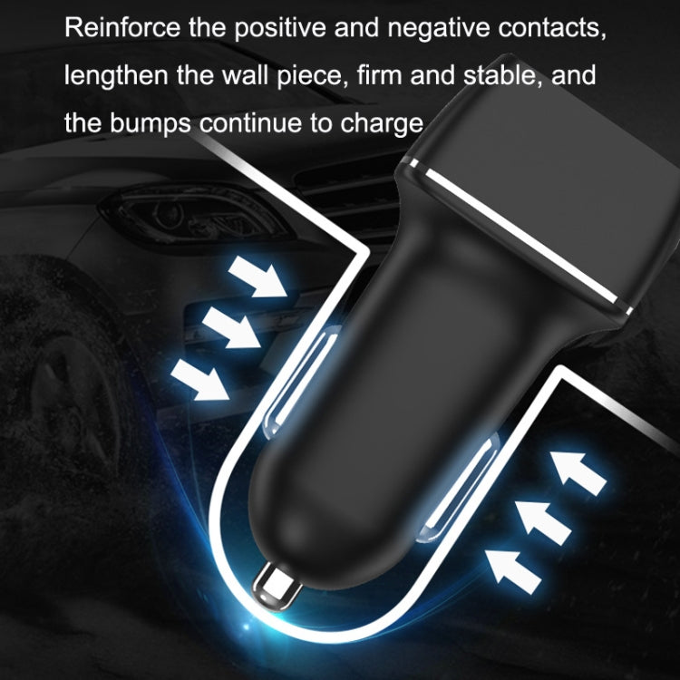 One For Four Car Charger QC3.0 Fast Charge 4USB Car Front And Rear Seat Car Charger, Style: Upgraded Edition - Car Charger by PMC TechLife | Online Shopping South Africa | PMC TechLife
