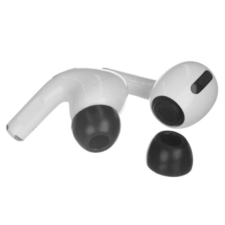 2 PCS Earbuds Memory Foam Ear Caps For TWS Airpods Pro,Size: Medium Black