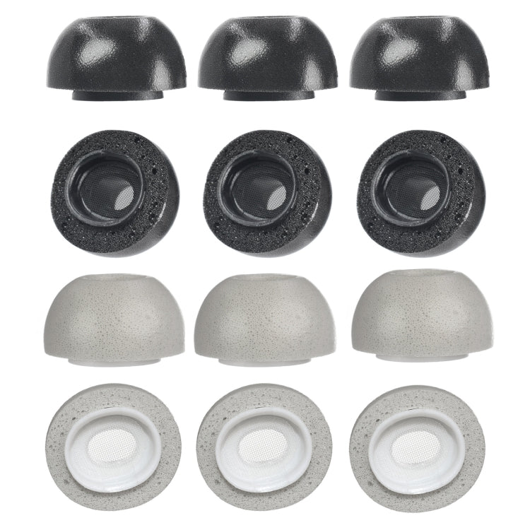 2 PCS Earbuds Memory Foam Ear Caps For TWS Airpods Pro,Size: Medium Black