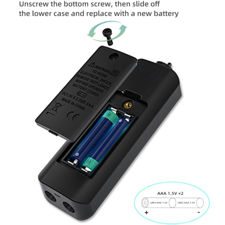 BSIDE A1 Dual Mode Smart Handheld High Precision Detection Electrician Voltage Multimeter Without Battery(Black) - Digital Multimeter by BSIDE | Online Shopping South Africa | PMC Jewellery | Buy Now Pay Later Mobicred