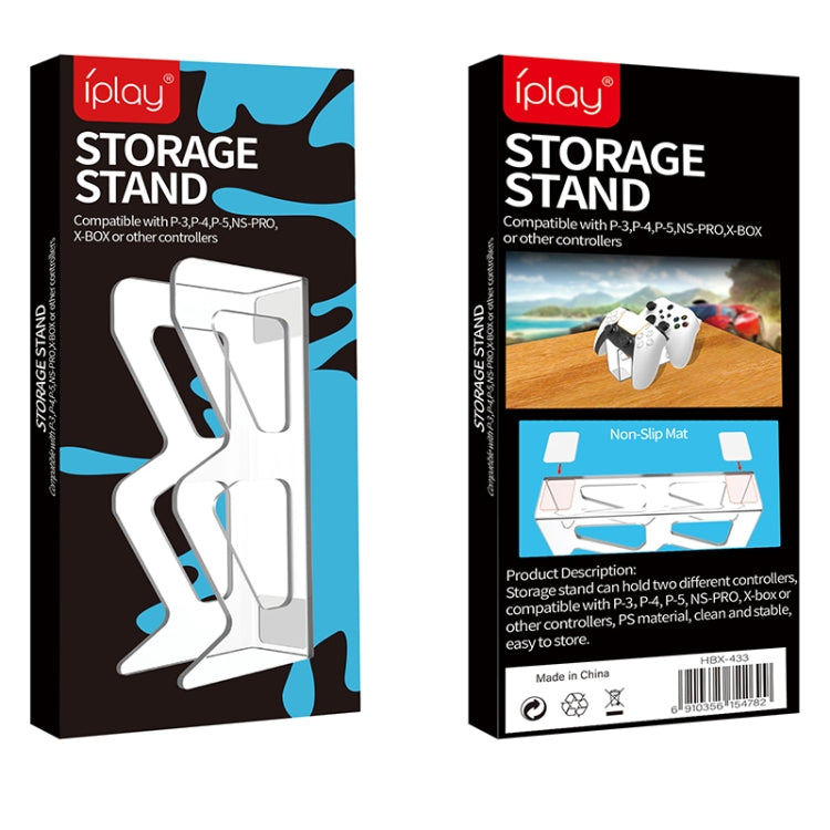 IPLAY HBX-433 Gamepad Transparent Desktop Display Stand For PS4 / PS5 / PS3 / Xbox / Switch - Holder by IPLAY | Online Shopping South Africa | PMC TechLife