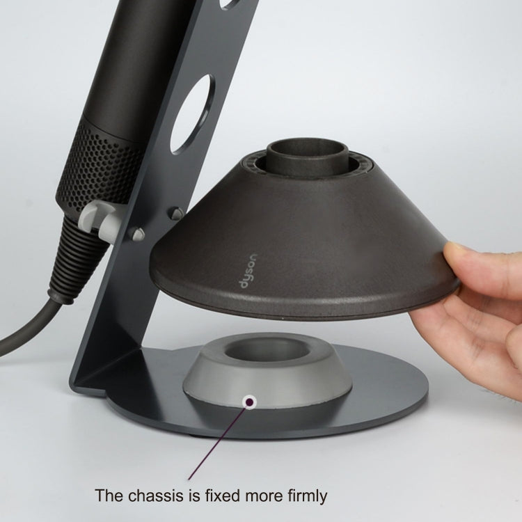 Punch Free Standing Hair Dryer Stand For Dyson 003 Black