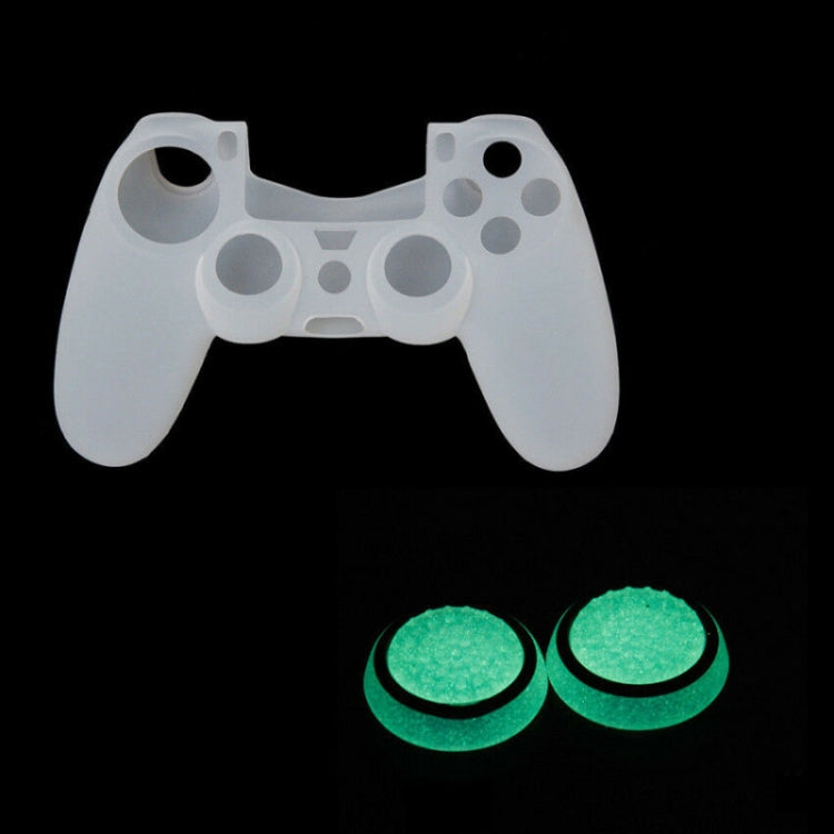 10 PCS Gamepad Silicone Luminous Button Cap Rocker Cap For PS5/PS4/PS3/ONE/360/PRO/series X/S(Black White Circle)