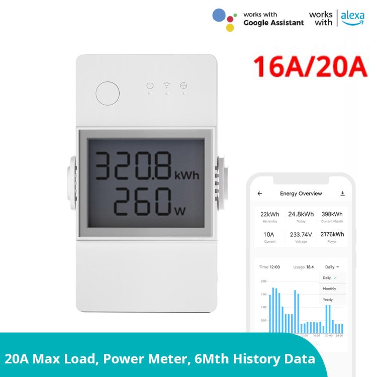 Sonoff POW Elite Intelligent Electricity Statistics Current Power Metering Switch 16A - free shipping - PMC Jewellery - Order now!