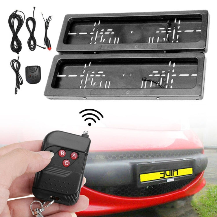 European Standard Electric License Plate Roller Shutter Protective Cover - License Plate Covers & Frames by PMC Jewellery | Online Shopping South Africa | PMC Jewellery | Buy Now Pay Later Mobicred