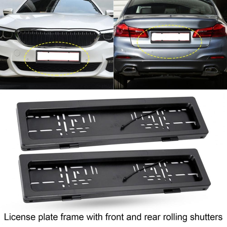 European Standard Electric License Plate Roller Shutter Protective Cover - License Plate Covers & Frames by PMC Jewellery | Online Shopping South Africa | PMC Jewellery | Buy Now Pay Later Mobicred
