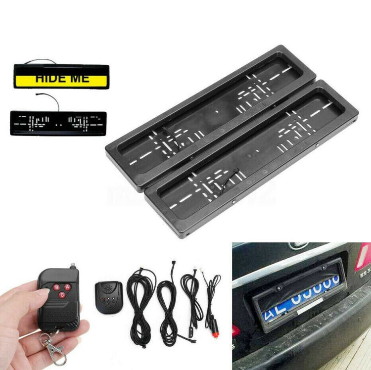 European Standard Electric License Plate Roller Shutter Protective Cover - License Plate Covers & Frames by PMC Jewellery | Online Shopping South Africa | PMC Jewellery | Buy Now Pay Later Mobicred