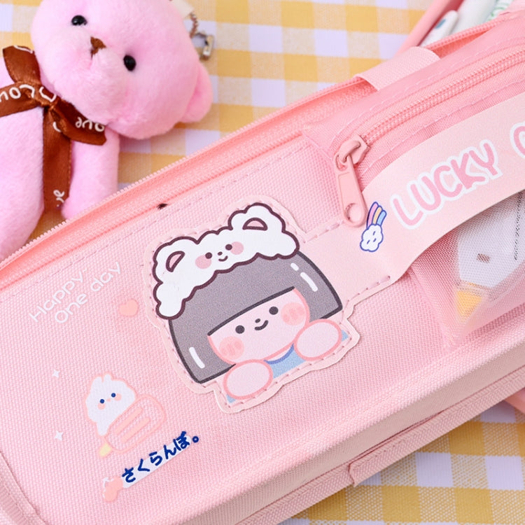 Cartoon Pencil Bag Large-capacity Primary School Stationery Bag With Handle, Color: Astronaut - free shipping - PMC TechLife - Order now!