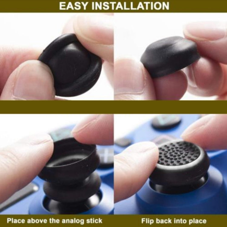 20 PCS Gamepad Silicone Rocker Cap For PS5/PS4/PS3/ONE//360/PRO/series X/S(Green)