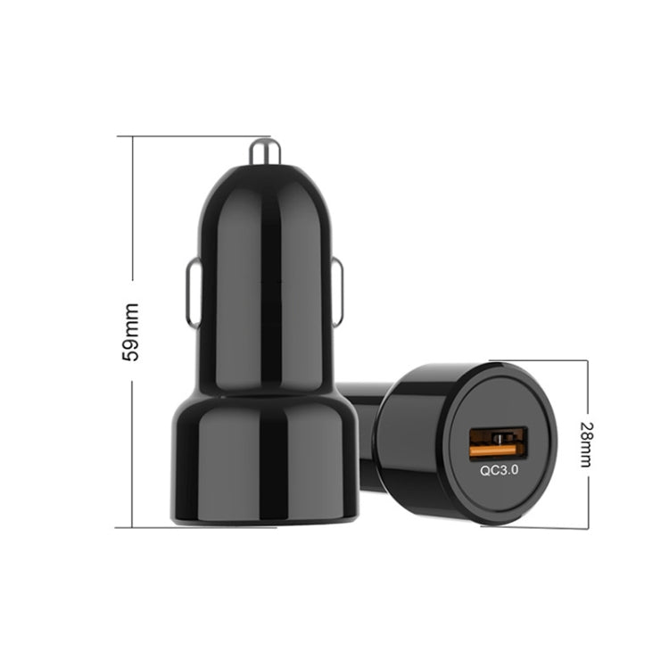 IBD321-Q3 Universal Fireproof Mobile Phone Car Charger, Model: QC3.0 18W