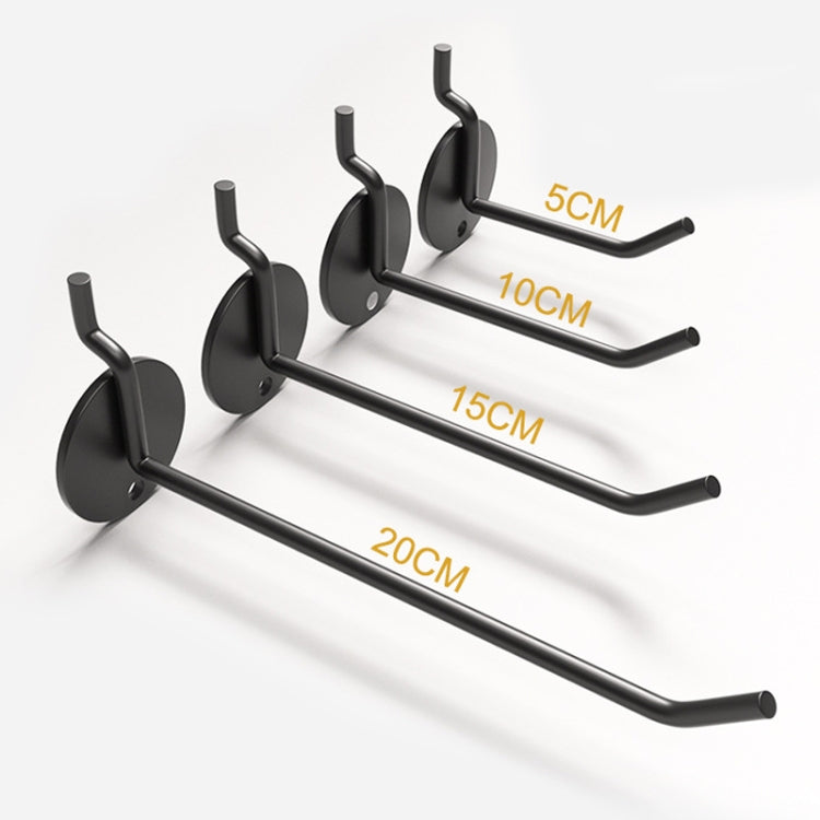 10 PCS Jewelry Accessories Display Orifice Plate Spray Hook, Length: 10cm(Black)