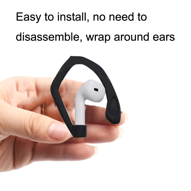 50PCS EG40 For Apple Airpods Pro Sports Wireless Bluetooth Earphone Silicone Non-slip Ear Hook(Purple)