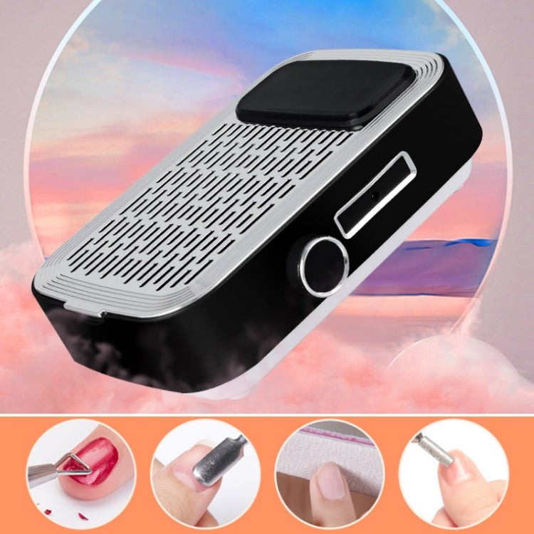 80W Wireless Rechargeable Nail Vacuum Cleaner, Specification: US Plug (Black) - Nail Art Equipment by PMC TechLife | Online Shopping South Africa | PMC TechLife