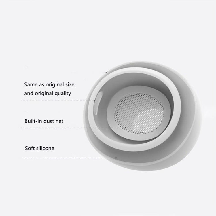 4 Sets / 12pcs In-Ear Headphones Silicone Earphone Earbud Case For AirPods Pro / Pro 2(White)