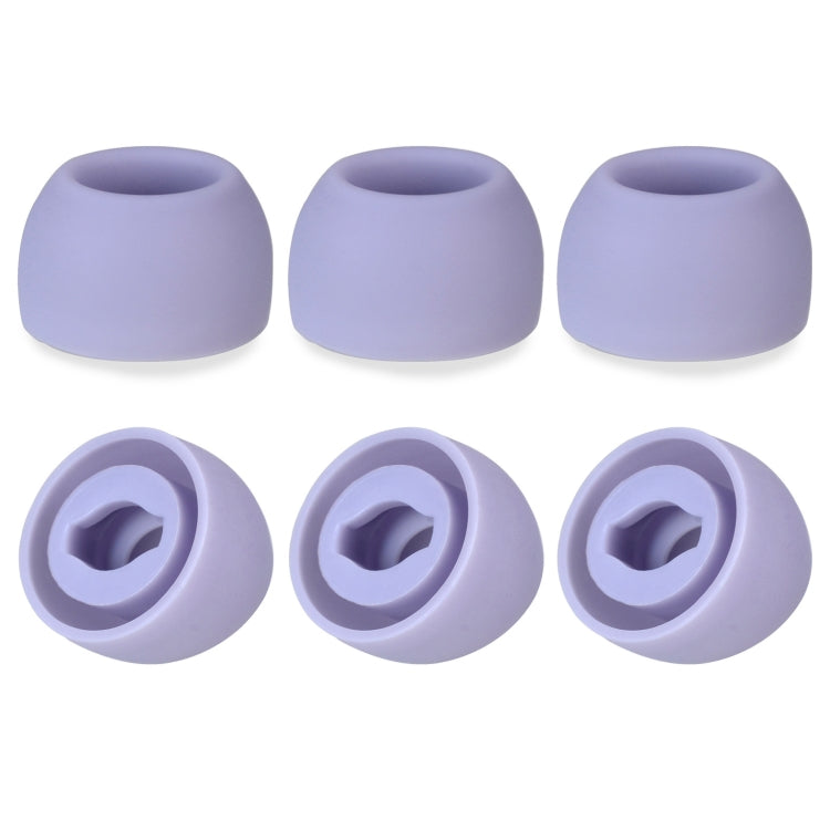 6 PCS Silicone Earplugs For TWS Samsung Galaxy Buds Pro( Large Purple)