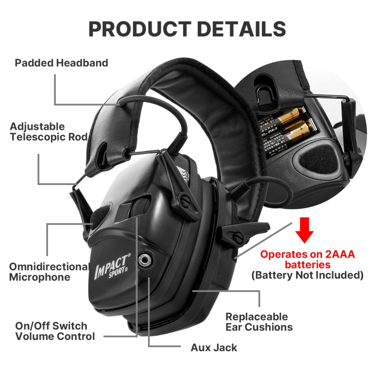 Noise-cancelling Headphones Noise-isolating Earmuffs For Outdoor Work(Green) - Workplace Safety Supplies by PMC Jewellery | Online Shopping South Africa | PMC Jewellery | Buy Now Pay Later Mobicred
