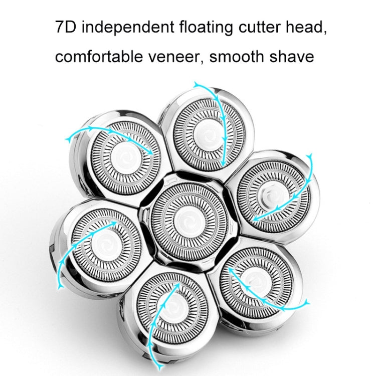 Shaver Replaceable Washable Double Ring Knife Mesh Floating Head 6 Knife Net