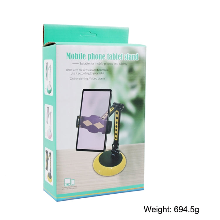 CJ-010 Rotating Desktop Tablet Bracket Foldable Online Learning Support Bracket(Pink White)