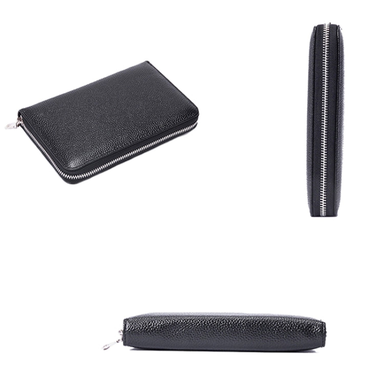 1659 RFID Anti-magnetic Anti-theft Passport Bag Document Bag Wallet(Lotus) - free shipping - PMC Jewellery - Order now!