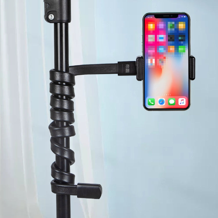 DiHao Bending Adjustment Hose Mobile Phone Live Broadcast Support(Hose+Double Hole Phone Clip) - Lazy Bracket by DiHao | Online Shopping South Africa | PMC TechLife