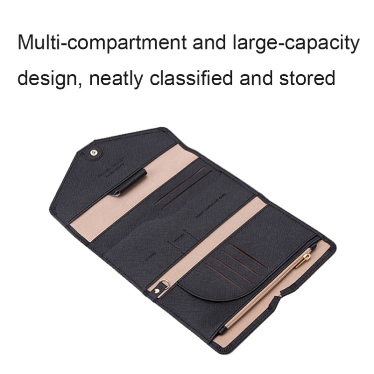1655 RFID Anti-magnetic Anti-theft Passport Bag Document Bag Card Bag(Red)
