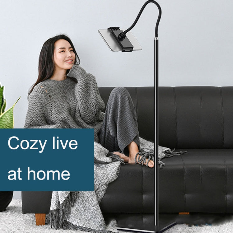 155cm Live Broadcast Bedside Cantilever Floor Bracket Desktop Floor Model (White) - Lazy Bracket by PMC TechLife | Online Shopping South Africa | PMC TechLife