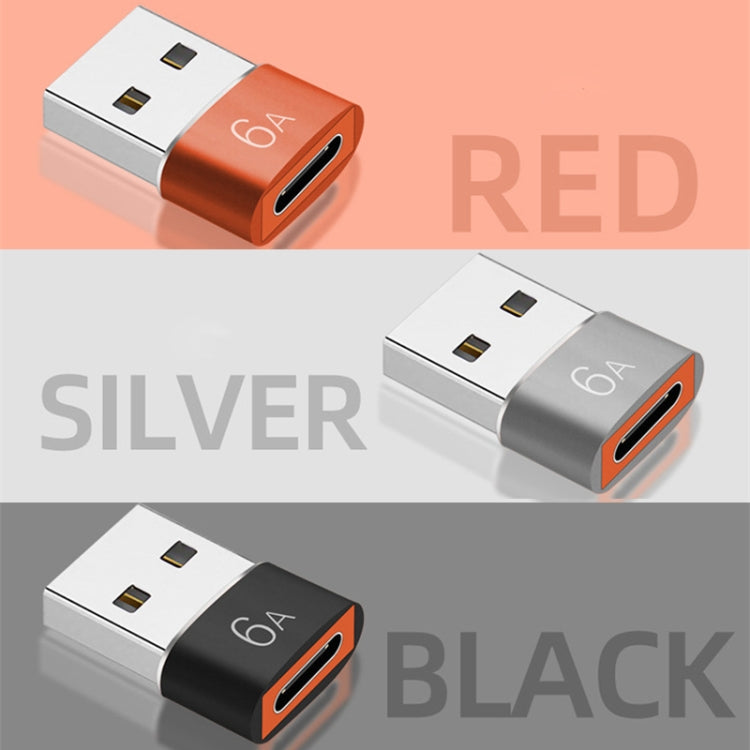 10 PCS HOWJIM HJ003 Type-C To USB3.0 Adapter Support Charging & Data Cable Transfer(Silver) - Type-C Adapter by HOWJIM | Online Shopping South Africa | PMC Jewellery | Buy Now Pay Later Mobicred