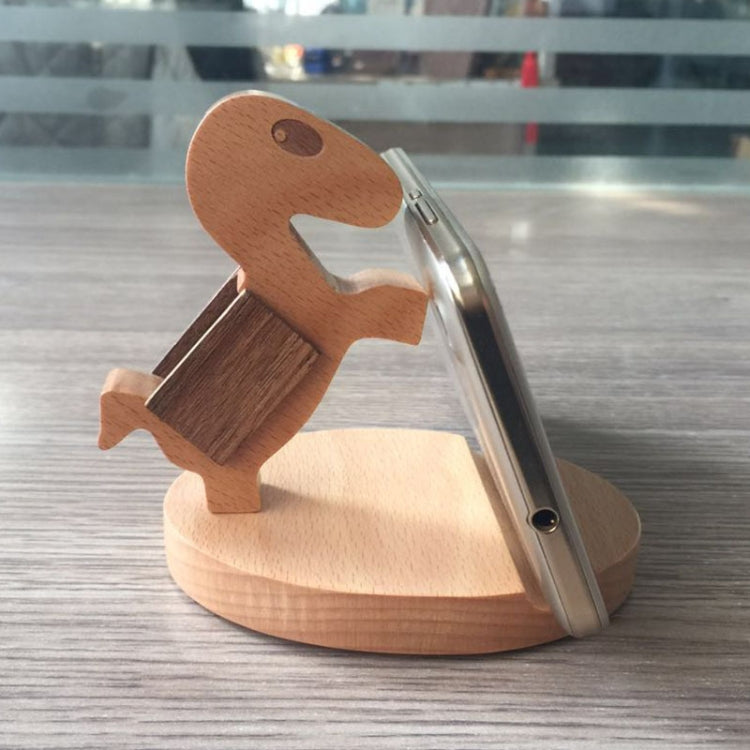 Wooden Mobile Phone Bracket Beech Lazy Mobile Phone Holder,Style: Pony - Desktop Holder by PMC TechLife | Online Shopping South Africa | PMC TechLife