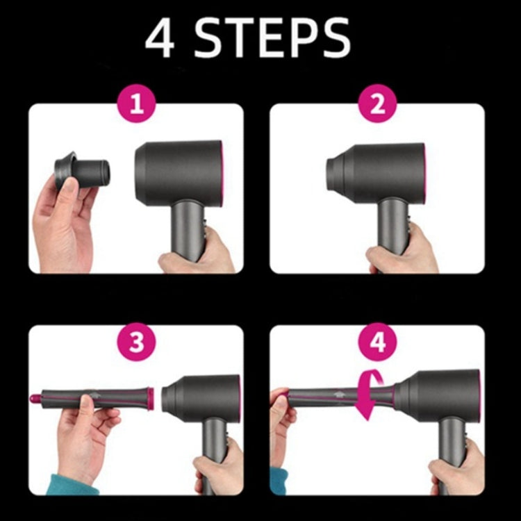 One Pair Long Barrels +1 Adapter For Dyson Hair Dryer Curling Iron Accessories