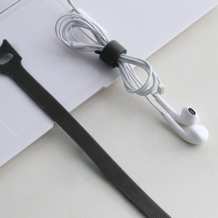 50 PCS T-shape Self-Adhesive Data Cable Organizer Bundles 12 x 120mm Black - Cable Organizer by PMC TechLife | Online Shopping South Africa | PMC TechLife