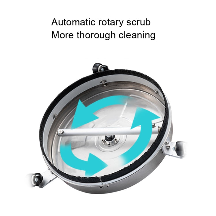 Round Floor Scrubber High Pressure Cleaner, Size: 15 inch Stainless Steel+2 Shots - free shipping - PMC Jewellery - Order now!