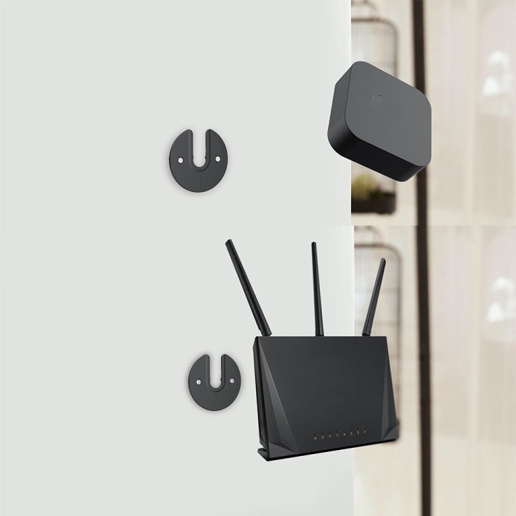 Tablet Router TV Box Wall Mount Bracket Holder(White)