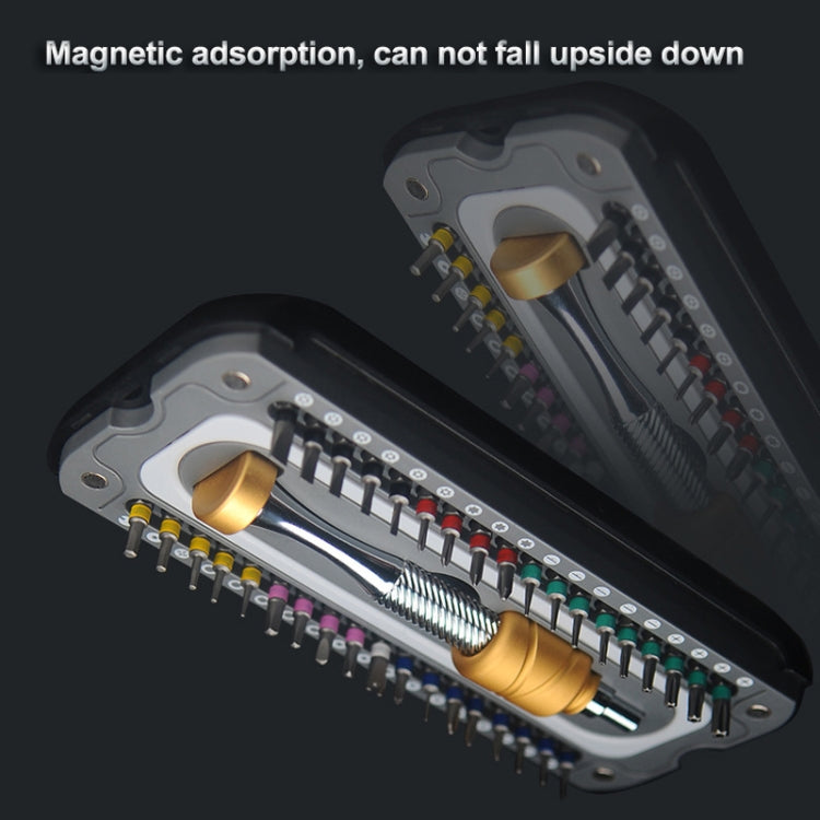 37 In 1 Aluminum Glasses Screwdriver Set Computer Watch Dismantling Repair Tools - Screwdriver Set by PMC TechLife | Online Shopping South Africa | PMC TechLife