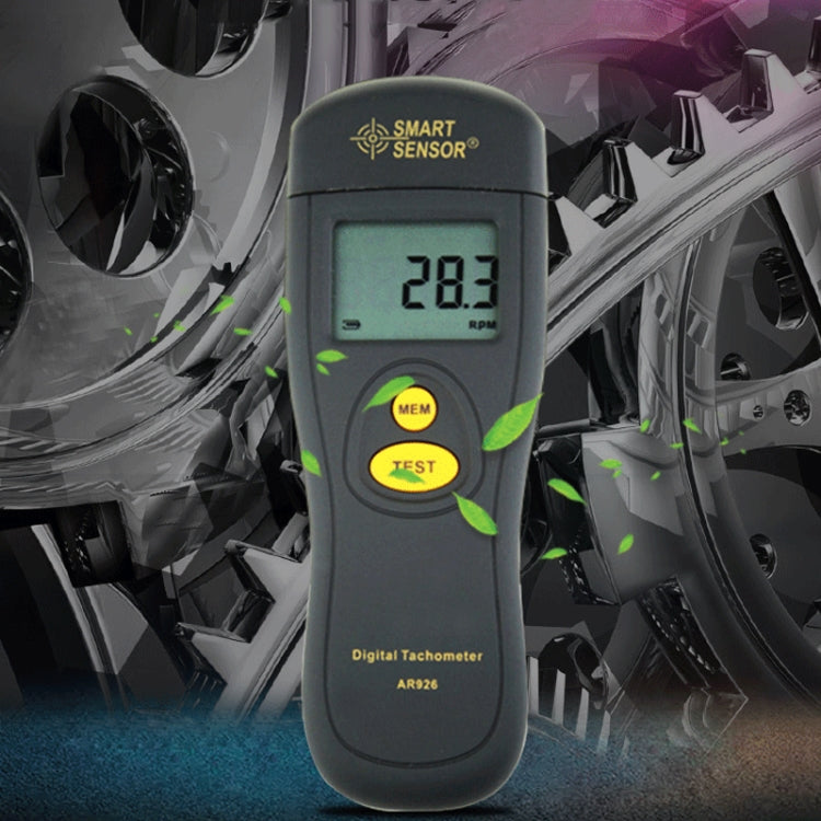 Smart Sensor AR926 LED Display Photoelectric Speed Detection Meter