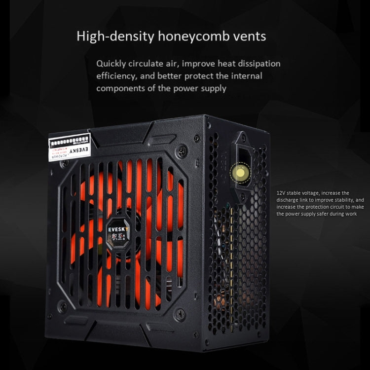 EVESKY 700WS ATX 12V Computer Power Supply With 12cm Fan - PC Power Supplies by EVESKY | Online Shopping South Africa | PMC Jewellery | Buy Now Pay Later Mobicred