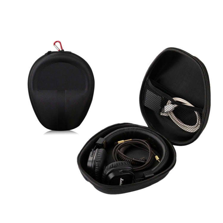 Universal Headphone Organizer Headphone Storage Bag Without Carabiner,Color: Black