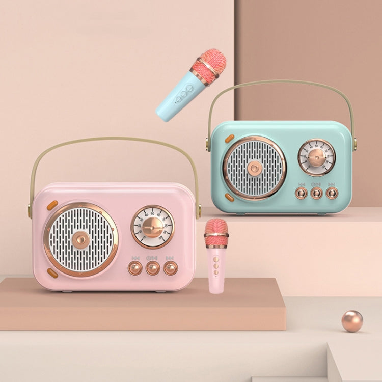 POLVCDG B152 Multi-Functional Small Family KTV Karaoke Microphone Sound Integration(Pink) - Desktop Speaker by POLVCDG | Online Shopping South Africa | PMC Jewellery | Buy Now Pay Later Mobicred