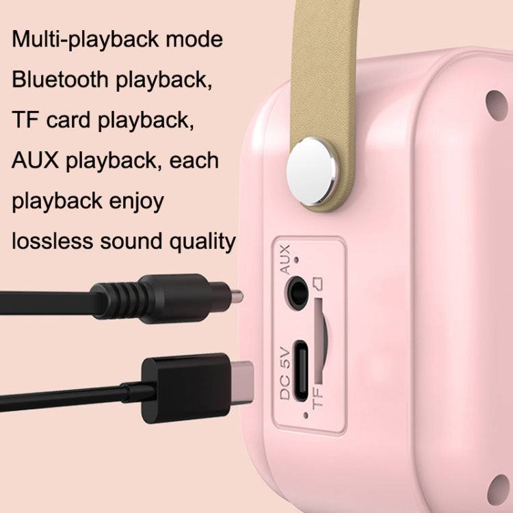 POLVCDG B152 Multi-Functional Small Family KTV Karaoke Microphone Sound Integration(Pink) - Desktop Speaker by POLVCDG | Online Shopping South Africa | PMC Jewellery | Buy Now Pay Later Mobicred