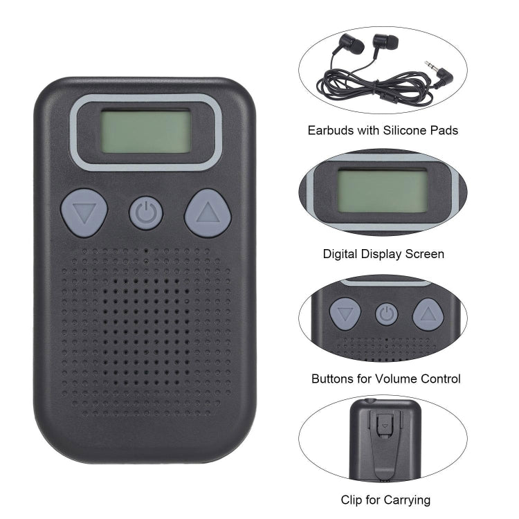19A Hearing Aids Sound Amplifier Battery Powered In Ear Hearing Enhancement Device(Black)