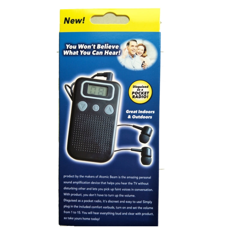 19A Hearing Aids Sound Amplifier Battery Powered In Ear Hearing Enhancement Device(Black)