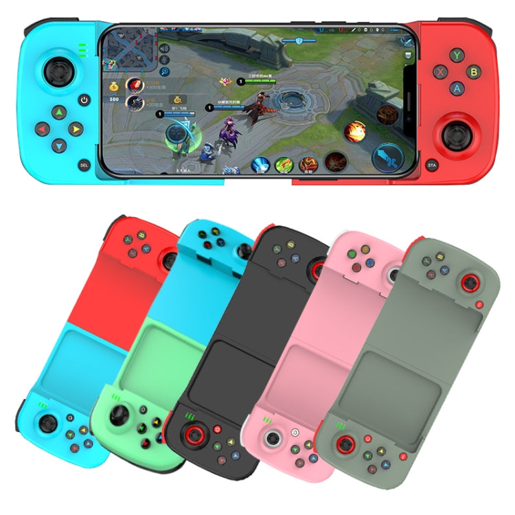 D3 Telescopic BT 5.0 Game Controller For IOS Android Mobile Phone(Blue Green)