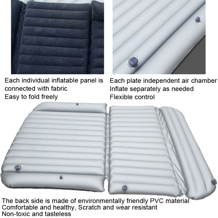 ZQ-418 SUV Rear Trunk Inflatable Bed Cushion Travel Universal Air Bed(Blue Black) - Seat Accessories by PMC TechLife | Online Shopping South Africa | PMC TechLife