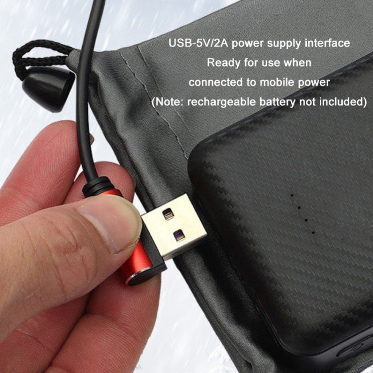 Winter USB Rechargeable Smart Seven Zone Heating Anti-cold Sleeping Bag Pad(Blue Orange)